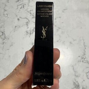 YSL Yves Saint Laurent Lash Clash‎ Mascara Mini Extreme Volume Noir Black .06 oz